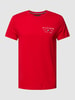 Tommy Hilfiger T-shirt met labelprint Rood