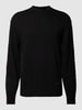 CK Calvin Klein Strickpullover mit Label-Patch Black