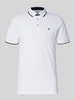 Jack & Jones Slim Fit Poloshirt mit Logo-Stitching Modell 'PAULOS' Weiss