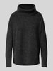 Vero Moda Pullover mit Wasserfall-Ausschnitt aus weichem Material-Mix Modell 'DOFFY' Metallic Black