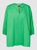 Milano Italy Blouseshirt met V-hals Groen