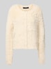 Vero Moda Regular Fit Strickjacke in Kunstfell-Optik Modell 'FLUFFY' Ecru