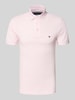 Tommy Hilfiger Slim Fit Poloshirt aus Baumwoll-Elasthan-Mix Rosa