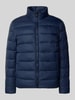 BOSS Regular fit gewatteerd jack met labelprint, model 'CIKO' Marineblauw