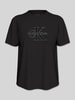 Calvin Klein Jeans Regular fit t-shirt van puur katoen Zwart