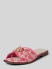 Guess Slides mit Label-Detail Modell 'SYMO' Pink