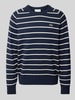 Lacoste Strickpullover mit Logo-Patch Dunkelblau