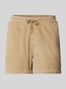 Mazine Korte regular fit broek met elastische band, model 'Scotch' Beige