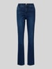 Brax Slim fit jeans in used-look, model 'MARY THERMO' Donkerblauw