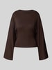 ONLY Regular Fit Langarmshirt aus Baumwoll-Mix Modell 'ESTRID' Schoko