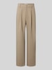 Jake*s Studio Men Wide Leg Bundfaltenhose mit Viskose-Anteil Beige