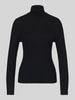 ONLY Slim Fit Rollkragenpullover aus Viskose-Mix Modell 'KAROL' Black