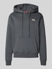 Alpha Industries Hoodie met logo en kangoeroezak Antraciet