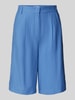 Christian Berg Woman Relaxed Fit Bermudas mit Bundfalten Blau