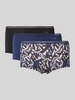 Sloggi Broek met labelprint in een set van 3 stuks, model 'GO Crush' Blauw