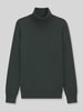 BOSS Orange Rollkragenpullover mit Logo-Patch aus Kaschmir Khaki