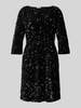 Vila Minikleid mit Paillettenbesatz Modell 'FAITH' Black