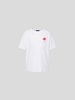Lardini T-Shirt mit Brusttasche Weiß
