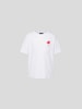 Lardini T-Shirt mit Brusttasche Weiss