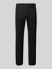Tom Tailor Denim Slim fit linnen broek met katoen Zwart
