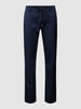 Bruun & Stengade Regular fit broek met tunnelkoord, model 'INGOLF' Donkerblauw