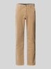 Christian Berg Men Straight fit corduroy broek met Franse steekzakken Zand