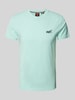 Superdry T-Shirt mit Label-Stitching Gruen