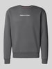 Alpha Industries Sweatshirt mit Logo und Rundhalsausschnitt Dunkelgrau