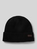 Barbour 'Beanie met labelbadge Zwart