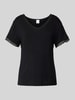 CCDK Copenhagen T-shirt met kant, model 'Jordan' Zwart