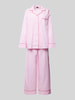 Polo Ralph Lauren Pyjama mit Brusttasche Modell 'Valentine' Rosa