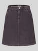 s.Oliver RED LABEL Mini-rok van puur katoen met ribcordstructuur Grafiet