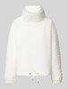 More & More Sweatshirt mit Stehkragen Modell 'Wabe' Offwhite