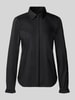 MOS MOSH overhemdblouse van katoenmix model 'Mattie' Zwart