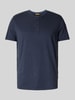 camel active T-shirt met serafinohals Marineblauw