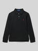 Polo Ralph Lauren Teens Poloshirt met labelstitching Zwart
