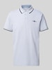 Tom Tailor Regular Fit Poloshirt mit Kontraststreifen Rauchblau