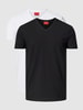 HUGO T-Shirt mit Logo-Print im 2er-Pack Modell 'HUGO-V' Hellgrau