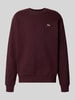 Lacoste bluza o kroju regular fit z mieszanki bawełny Bordowy