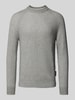 Marc O'Polo Regular Fit Strickpullover aus Bio-Baumwolle-Schurwolle-Mix Anthrazit