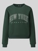 ONLY Loose Fit Sweatshirt aus Baumwoll-Mix Modell 'SWEAT' Dunkelgruen