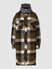 s.Oliver RED LABEL Mantel mit abnehmbarer Kapuze Modell 'Check' Khaki