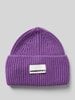 Armedangels Mütze aus Kaschmir-Woll-Mix Modell 'LELEAA' Lila