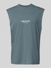 Jack & Jones Tanktop mit Label-Print Modell 'VESTERBRO' Petrol