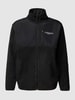 Lindbergh Sweatjacke mit Stehkragen Black