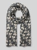 Codello Schal aus Viskose im Allover-Look Mittelgrau