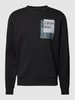 CK Calvin Klein Sweatshirt mit Label-Print Modell 'OVERLAY BOX' Black
