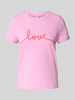 Vero Moda Regular fit T-shirt van puur katoen, model 'KAMI' Roze