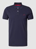 Gant Poloshirt mit Label-Stitching Marineblau