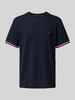 Tommy Hilfiger T-shirt z wyhaftowanym logo Granatowy